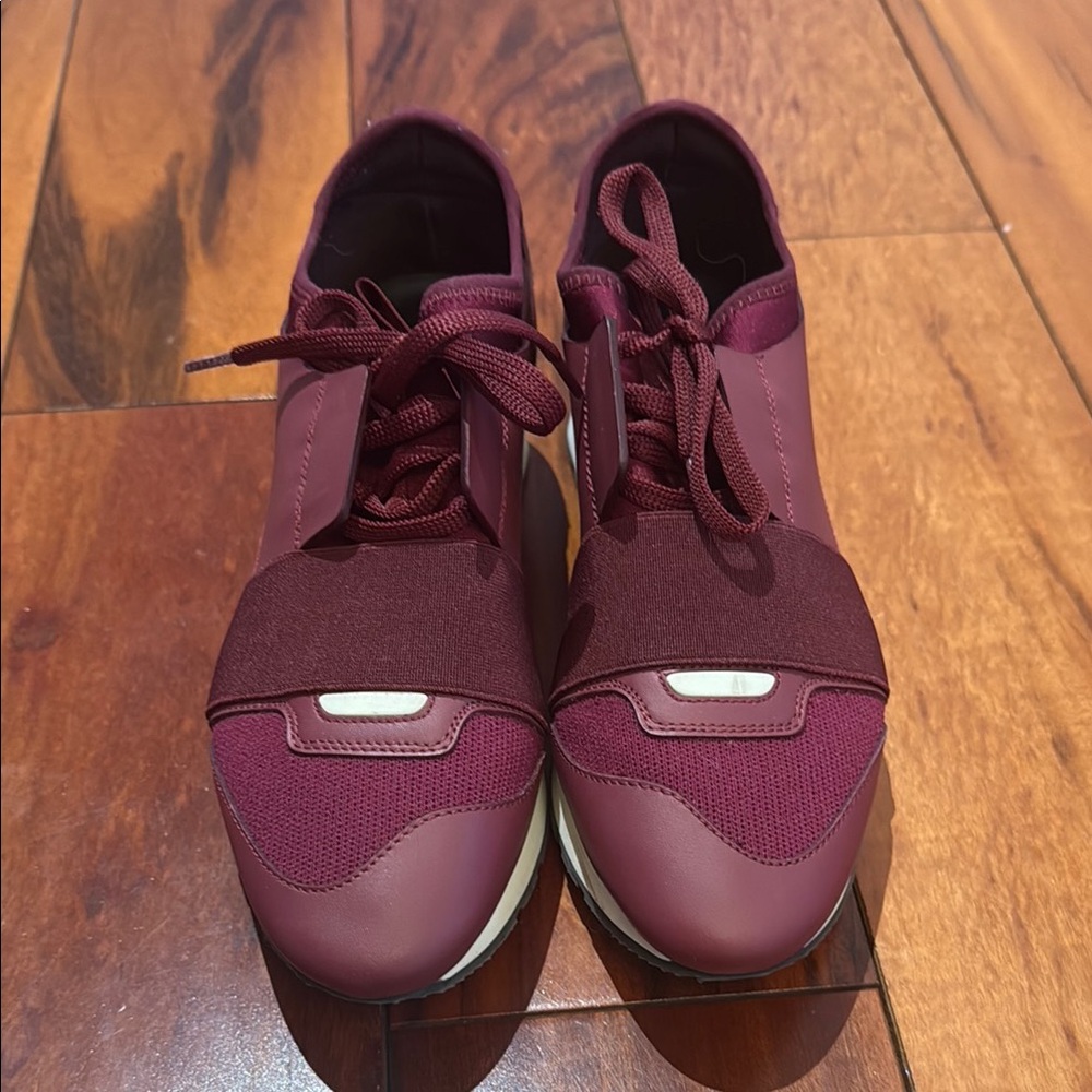 Balenciaga Burgundy Sneakers